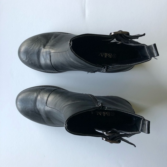 Bella Marie Chunky Black Boots - Picture 2 of 5